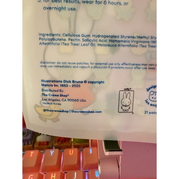 The Creme Shop x Miffy Clear As Day Hydrocolloid Acne Blemish Pimple Patches 21 - Picture 7 of 14